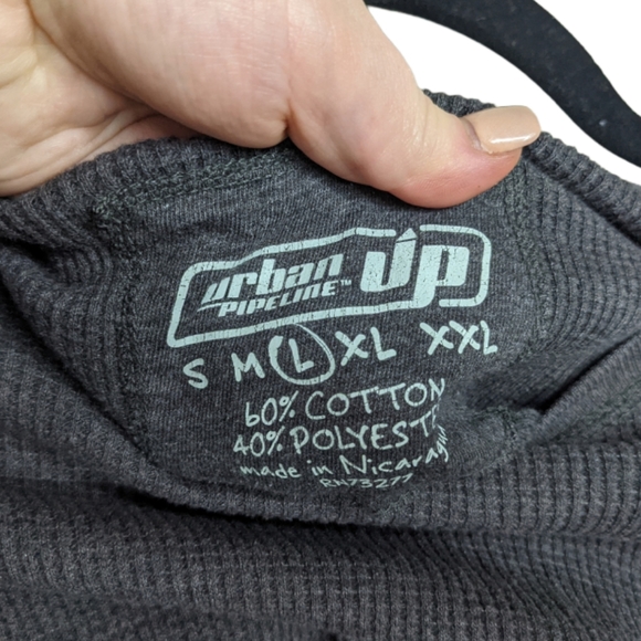 Urban Pipeline Ribbed Knit Long Sleeve Shirt Size L 👕✨ - Picture 3 of 7